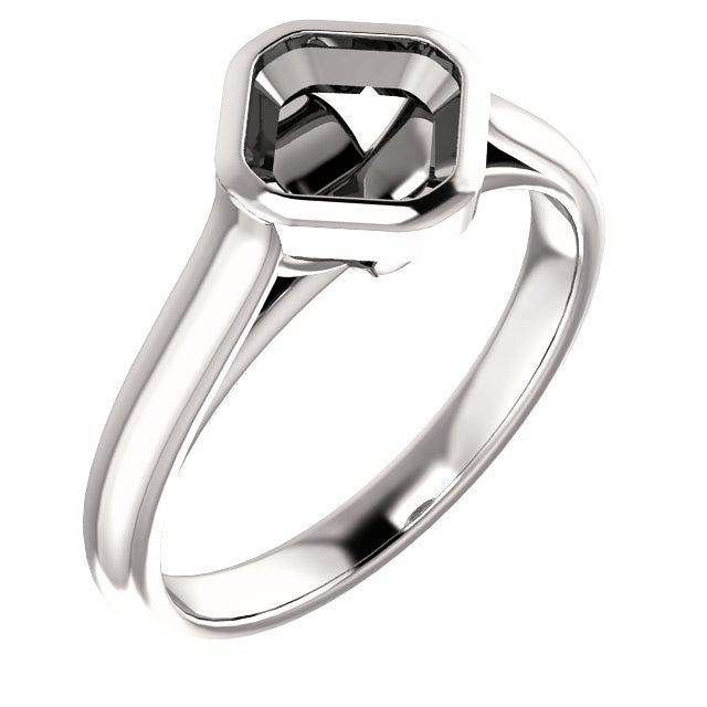 Solitaire Asscher Cut Setting