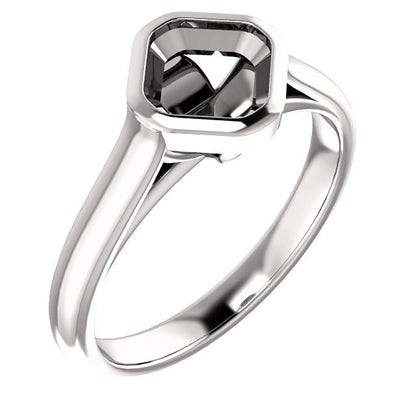 Solitaire Asscher Cut Setting