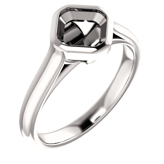 Solitaire Asscher Cut Setting