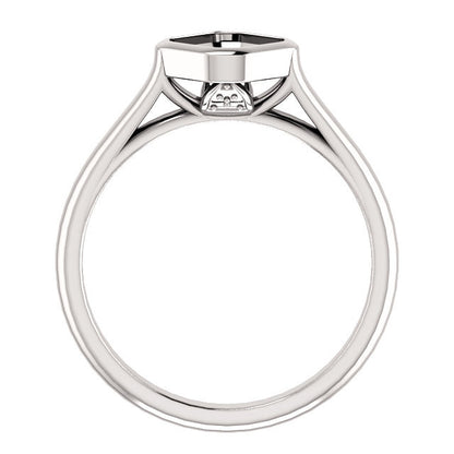 Solitaire Asscher Cut Setting