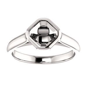 Solitaire Asscher Cut Setting