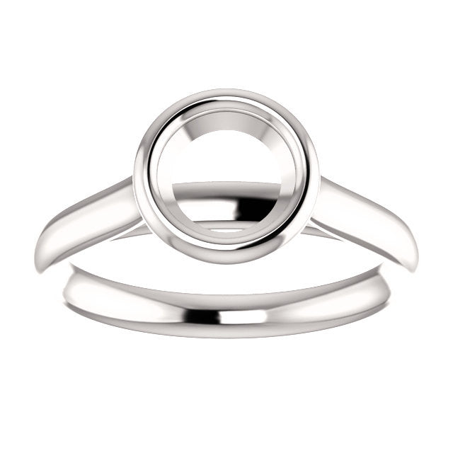 Setting Mounting For A Round Cut