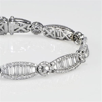 "BRAC01050" Art Deco Style Diamond Tennis Bracelet