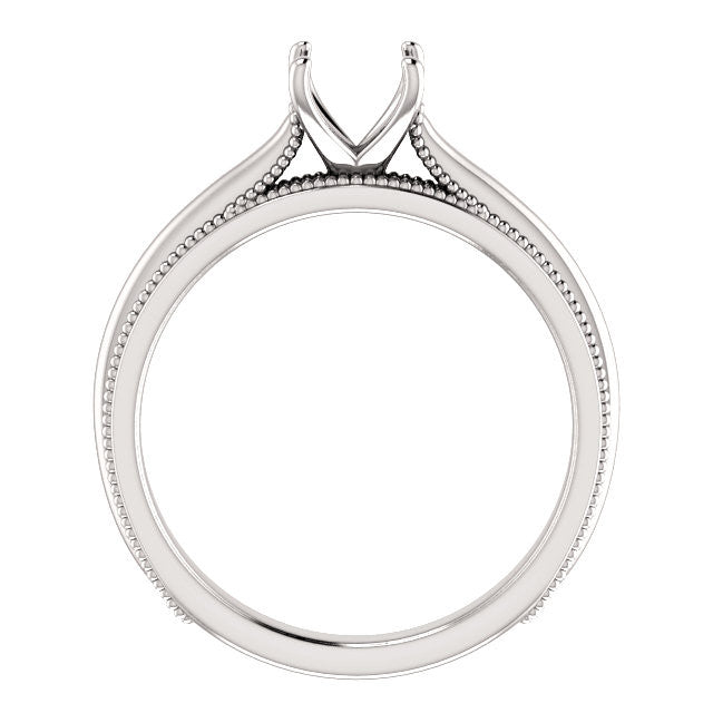 Round Solitaire Engagement Ring Mounting