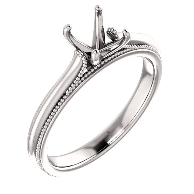 Round Solitaire Engagement Ring Mounting