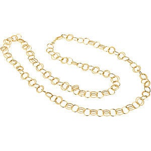 Yellow Fancy Link Chain
