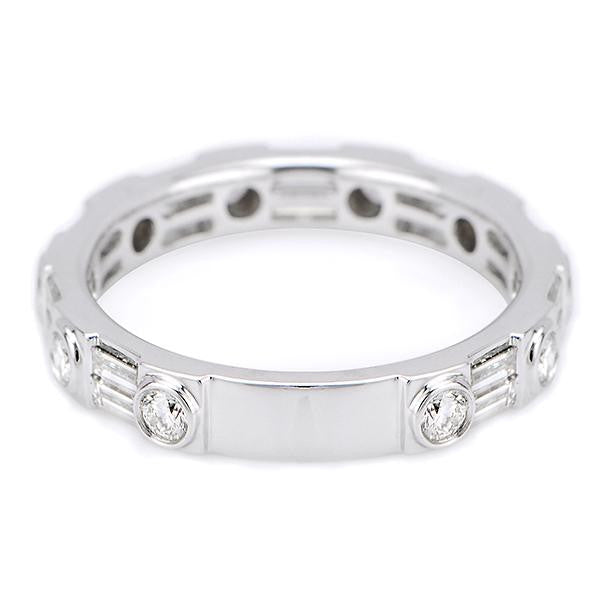 "DBAND01486" Diamond Wedding Band In 18k White Gold