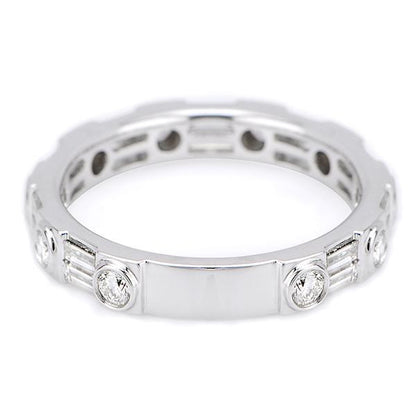 "DBAND01486" Diamond Wedding Band In 18k White Gold