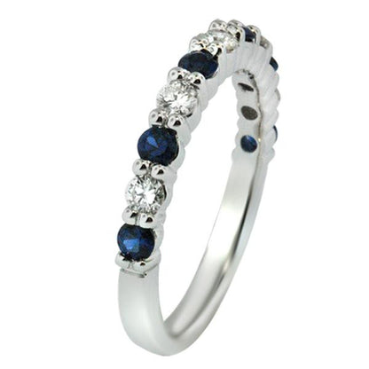 "DBAND01520" Diamond & Sapphire Stacking Ring DBAND01520