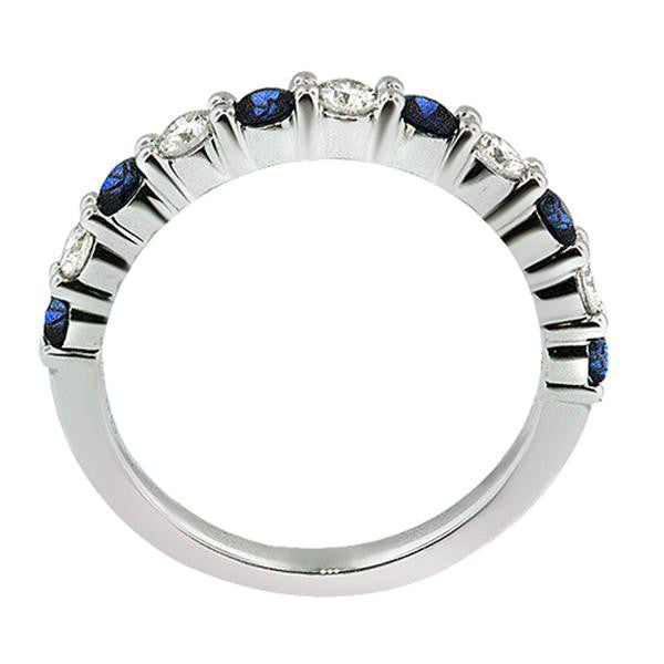 "DBAND01520" Diamond & Sapphire Stacking Ring DBAND01520