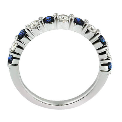 "DBAND01520" Diamond & Sapphire Stacking Ring DBAND01520