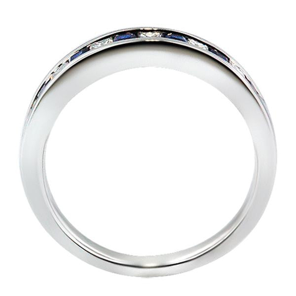"DBAND01521" Sapphire & Diamond Channel Set Ring in