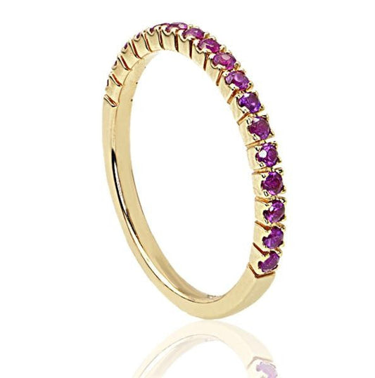 "DBAND01765' Ruby Red Gemstone Band 0.35 Carat