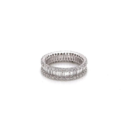 2.94 Carat Channel and Prong-Set Diamond Eternity Band