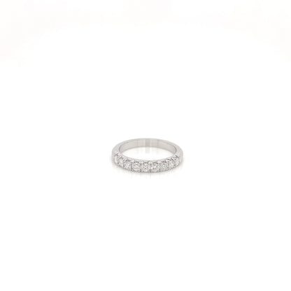 0.52 Carat Round Diamond Prong-Set Wedding Band