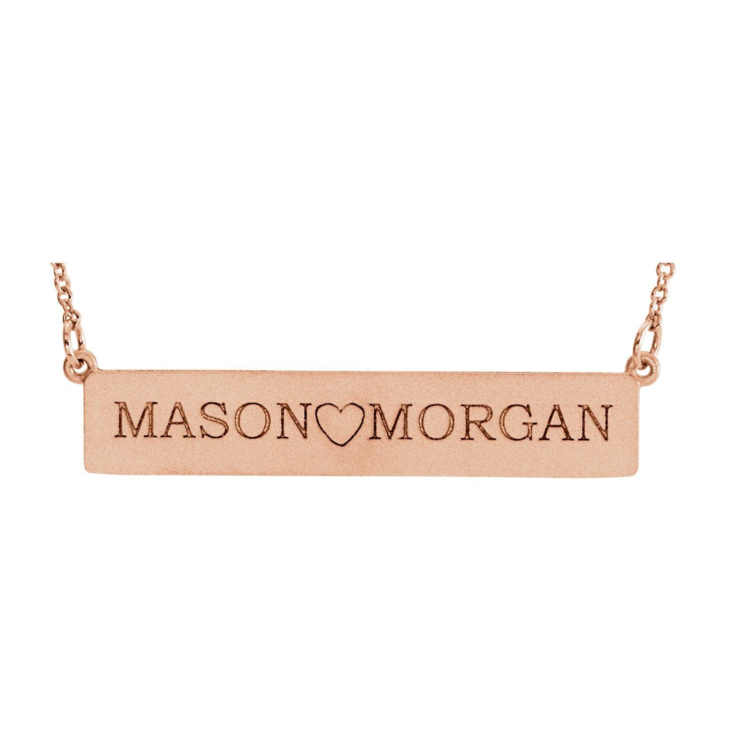 Engravable Bar Necklace