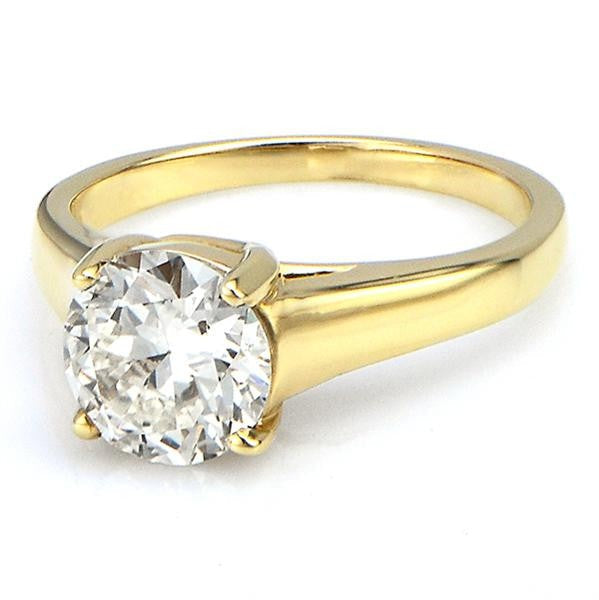 "ENGR01736" Yellow Gold Diamond Engagement Ring ENGR01736