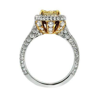 "ENGR02222" Canary Fancy Yellow Diamond Engagement Ring