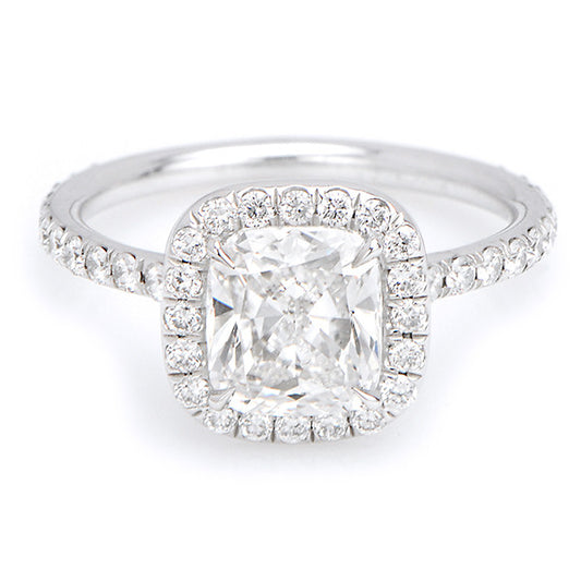 'ENGR02390" Cushion Cut Diamond Engagement Ring ENGR02390