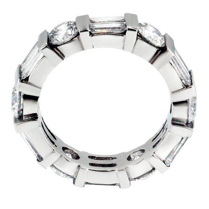 "ETNBD01289" 3.96 Carat Diamond Eternity Band in Platinum 3.96 ct. tw.