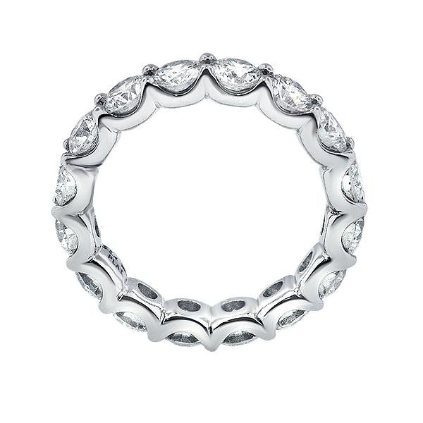 " ETNBD01636 " 3.79 Carat Shared Prong Diamond Eternity Band in Platinum 3.79 ct. tw.