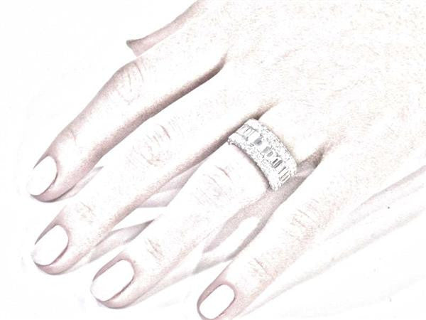 "ETNBD01667" 7.80 Carat Handmade Estate Diamond Eternity Band in 18K White Gold 7.80 ct. tw.