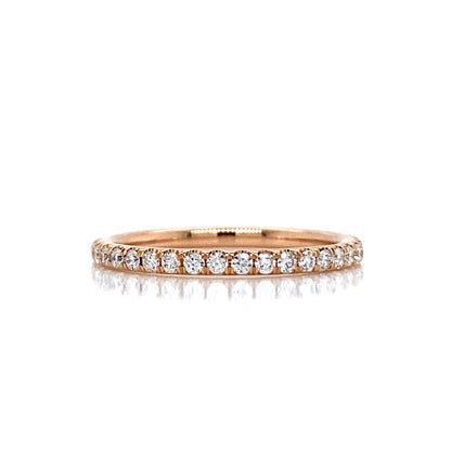 "ETNBD03098" Made to Order 1.6MM 18K Gold or Platinum With Diamond French Pave Eternity Band