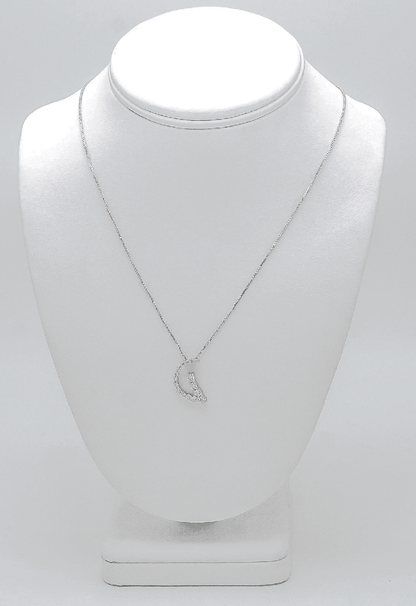 1.32 Carat Diamond Pendant Necklace in 14K White Gold