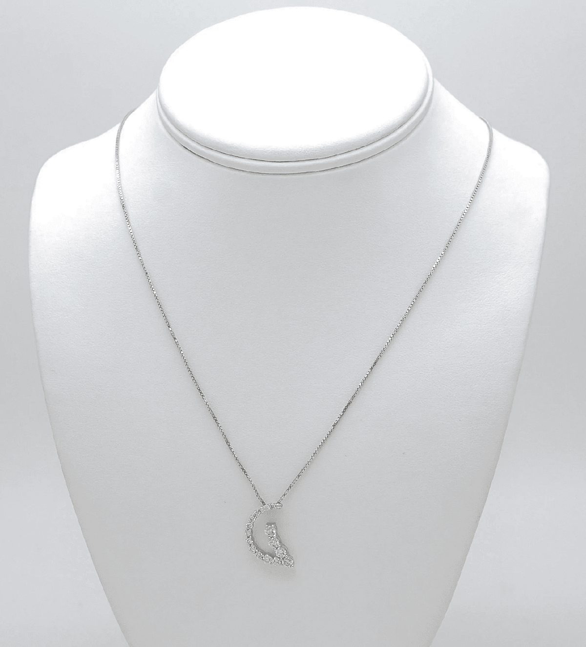 1.32 Carat Diamond Pendant Necklace in 14K White Gold