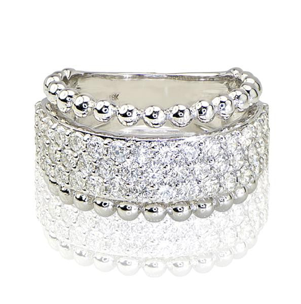 "LADRG01648" 18K White Gold Ladies Diamond Ring
