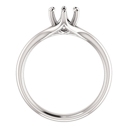 Six Prong Engagement Ring Mounting