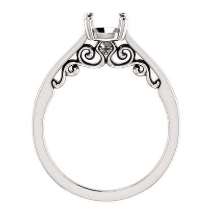 Round Engagement Ring Mounting