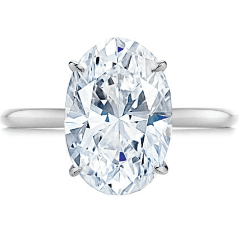 Oval Cut Diamond Solitaire Engagement Ring