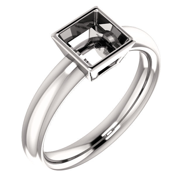 Square Engagement Ring Mounting