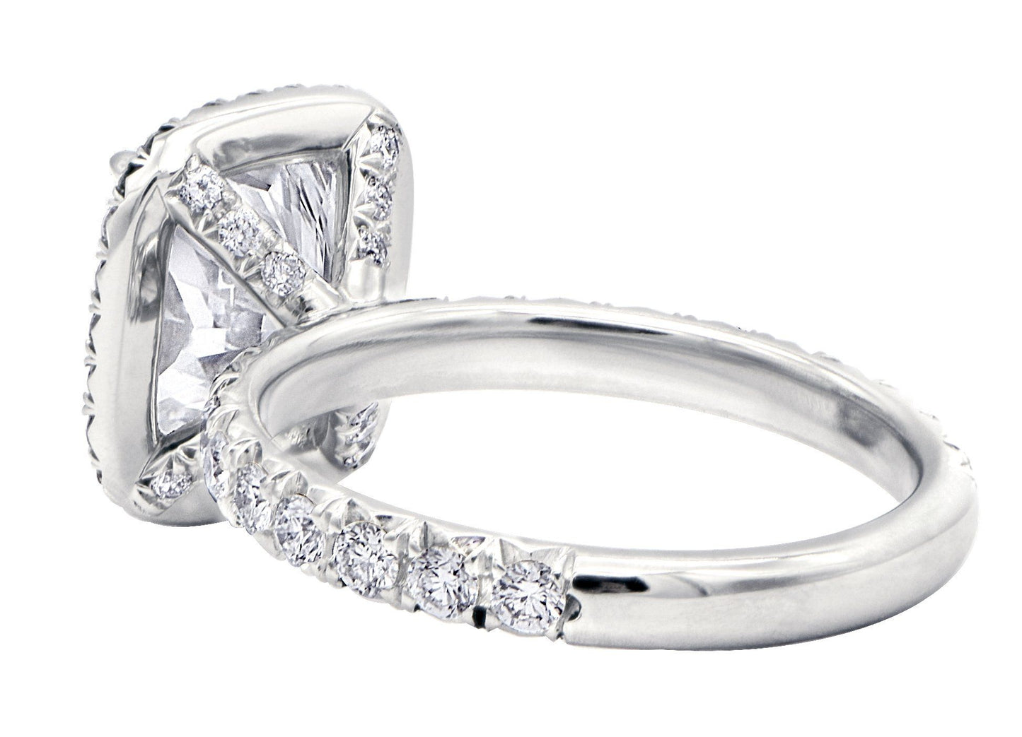 "ENGR02708" Elongated Cushion Diamond Engagement Ring