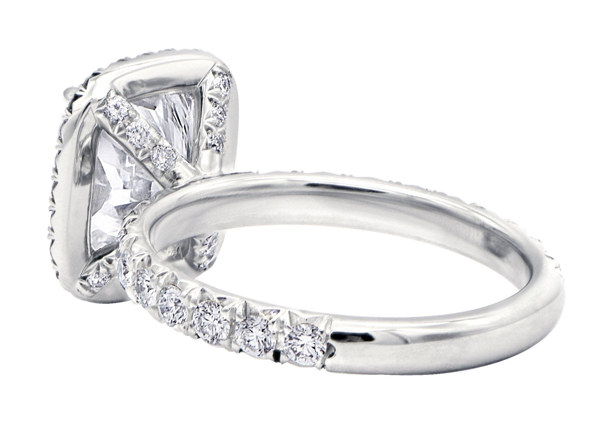 "ENGR02708" Elongated Cushion Diamond Engagement Ring