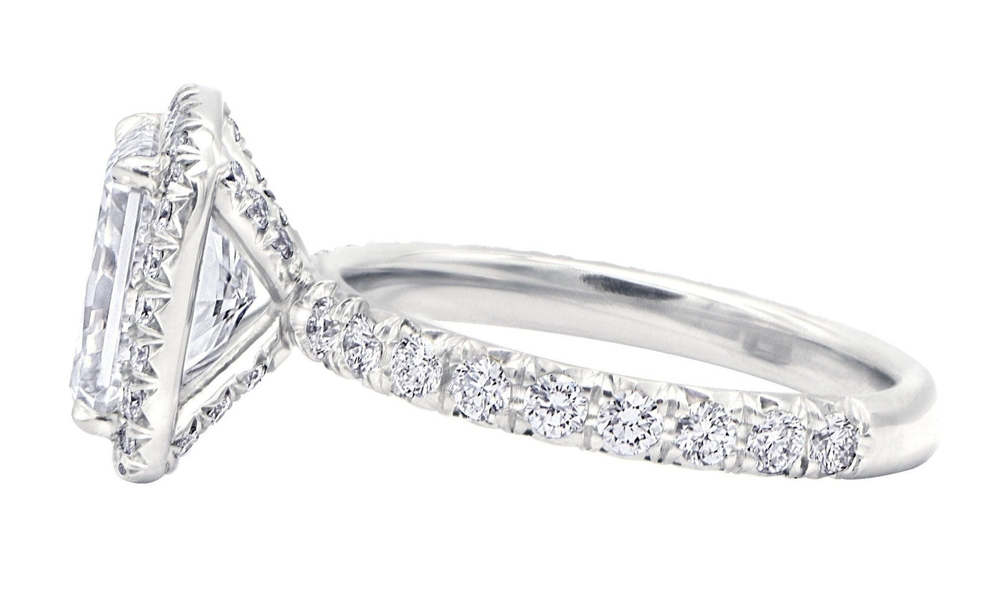 "ENGR02708" Elongated Cushion Diamond Engagement Ring