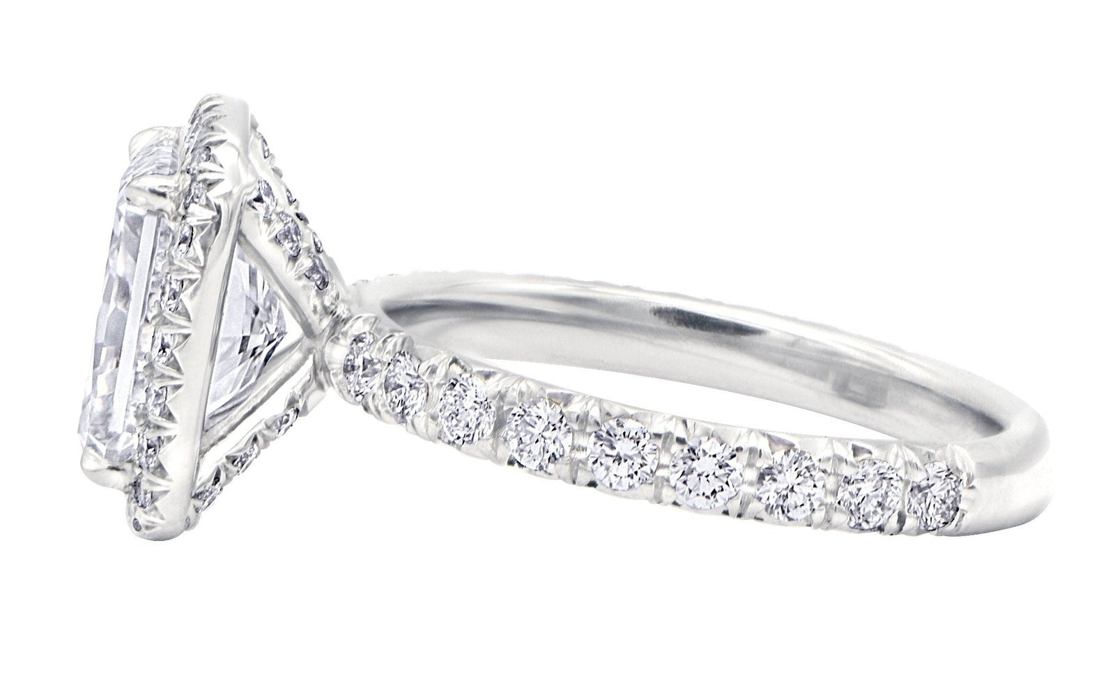 "ENGR02708" Elongated Cushion Diamond Engagement Ring