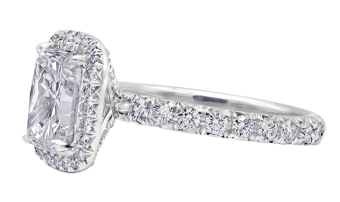 "ENGR02708" Elongated Cushion Diamond Engagement Ring