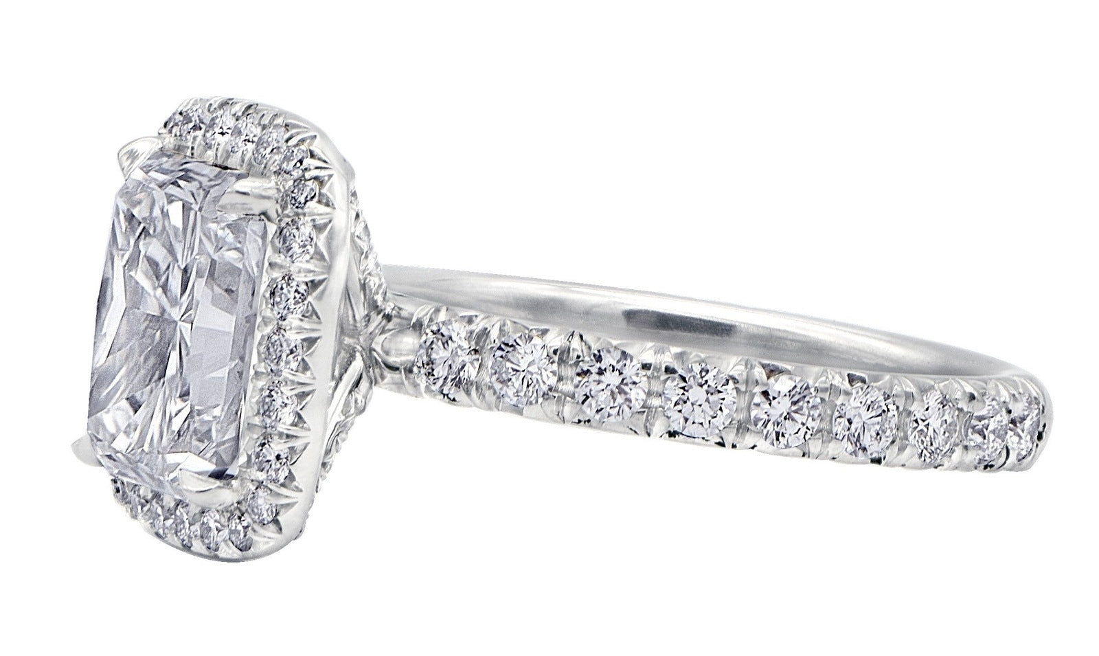 "ENGR02708" Elongated Cushion Diamond Engagement Ring