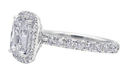 "ENGR02708" Elongated Cushion Diamond Engagement Ring