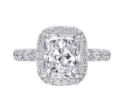 "ENGR02708" Elongated Cushion Diamond Engagement Ring