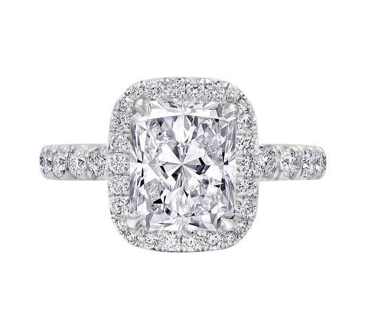 "ENGR02708" Elongated Cushion Diamond Engagement Ring