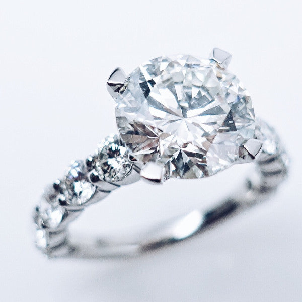 "ENGR03137" Impressive Round Diamond Engagement Ring