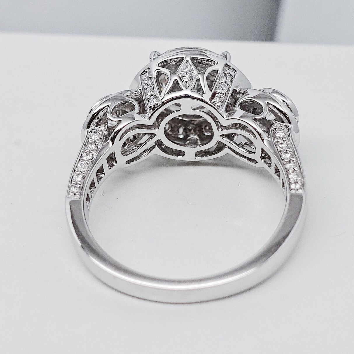 "ENGR01648" Three Stone Diamond Engagement Ring