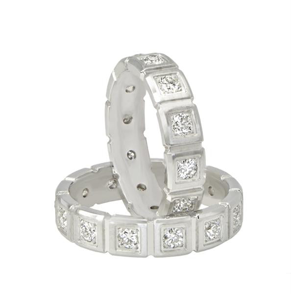 His & Hers Eternity Wedding Bands