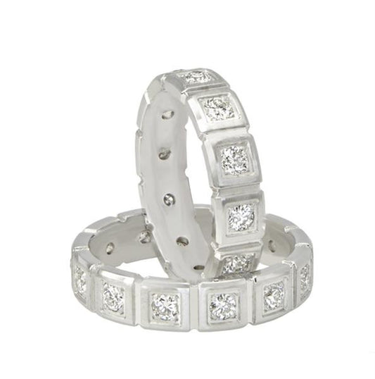 His & Hers Eternity Wedding Bands