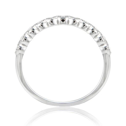 "WEDB01080" Diamond Band In 18k White Gold WEDB01080